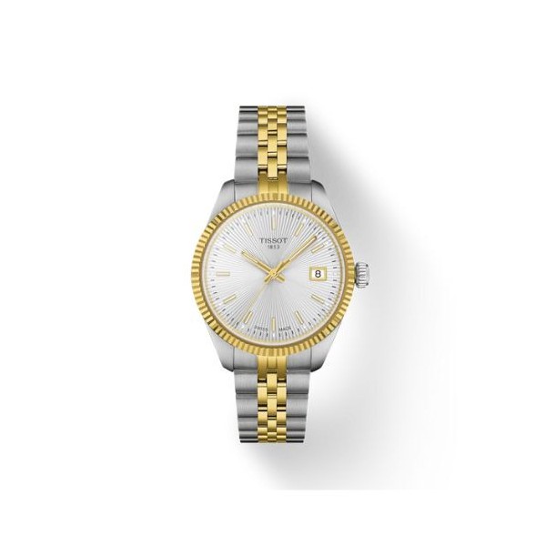 Reloj TISSOT Mujer Ballade Bicolor Acero/PVD Dorado 34mm Ref: T1562102203100