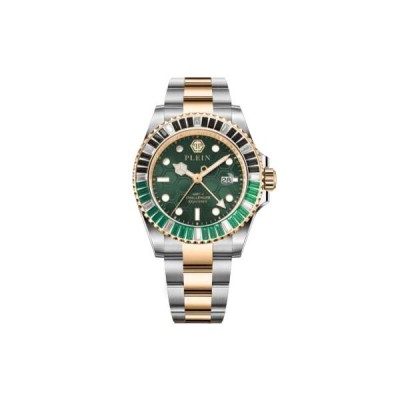 Reloj Philipp Plein Caballero Challenge GMT-I Bicolor Circonitas Baguette 44mm Ref: PWPZA0224