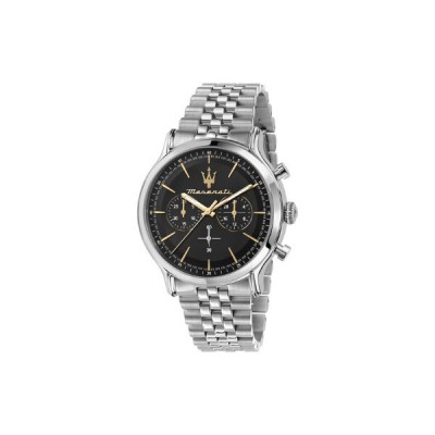 Reloj Maserati Caballero Epoca Acero Esfera Negra 42mm Ref: R8873618017