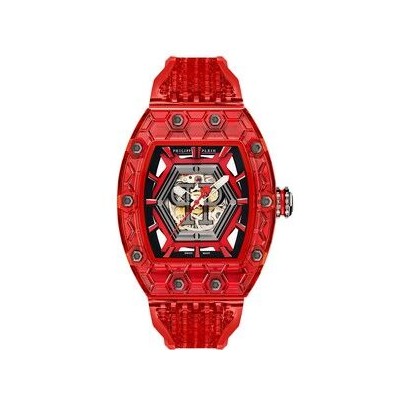 Reloj Philipp Plein Crypto King Hexagon Red Phatom Swiss Made 55x45mm Ref: PWQAA1124