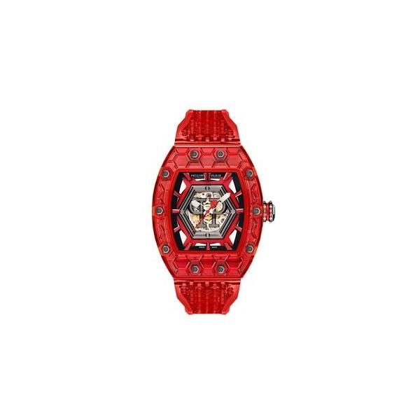 Reloj Philipp Plein Crypto King Hexagon Red Phatom Swiss Made 55x45mm Ref: PWQAA1124