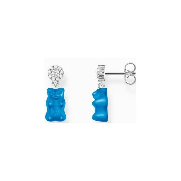 Pendientes Thomas Sabo Con Ositos De Oro HARIBO Azul De Plata Ref: H2330-052-1