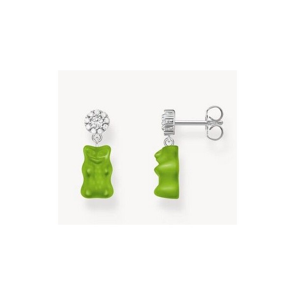 Pendientes Thomas Sabo Con Ositos de Oro HARIBO Verde De Plata Ref: H2330-052-6