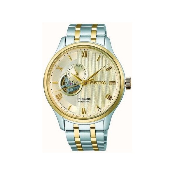Reloj Seiko Hombre Presage Jardin Japones 4R39 Beige Ref: SSA464J1