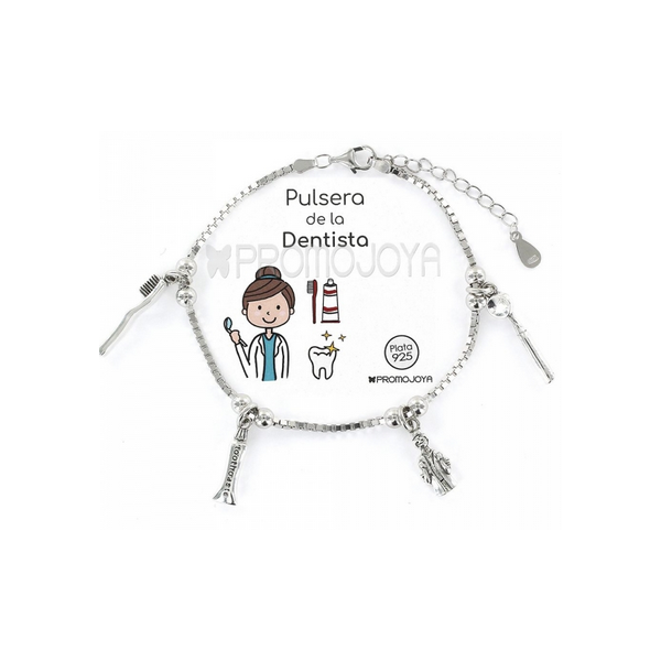 Pulsera Eres Lo Más Dentista Cadena Veneciana Rodiada Con Colgantes Ref : 9104173