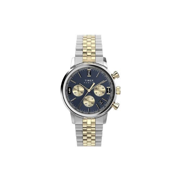 Reloj Timex Ref. TW2W60200 Cronógrafo Timex Marlin de 40 mm, acero inoxidable, color azul