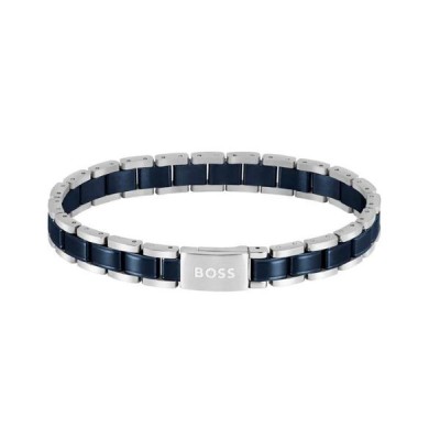 Pulsera Boss Caballero Metal Links Essentials Acero y Cerámico Ref: 1580664