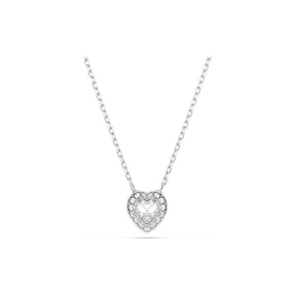 Collar Swarovski Ariana Grande Corazón Blanco Tallas Mixtas Baño De Rodio Ref: 5720852