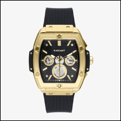 Reloj Radiant Caballero Ryan Dorado/Correa Silicona Ref: RA655202