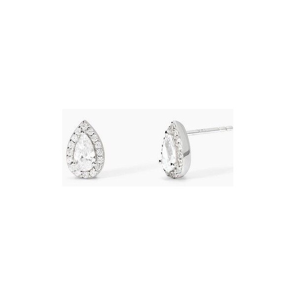 Pendientes Mabina Mujer Cool Or Rétro? Gota Plata De Ley Con Circonitas Ref. 563736