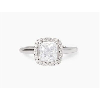 Anillo Mabina Mujer Cool Or Rétro? Circonita Cuadrada Cúbica Plata De Ley Ref: 523449