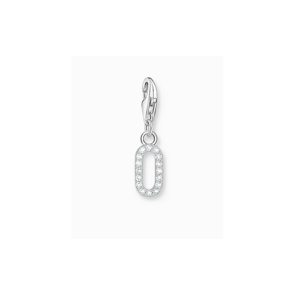 Charm Thomas Sabo Plata Número 0 Con Piedras Blancas Ref: 2124-051-21