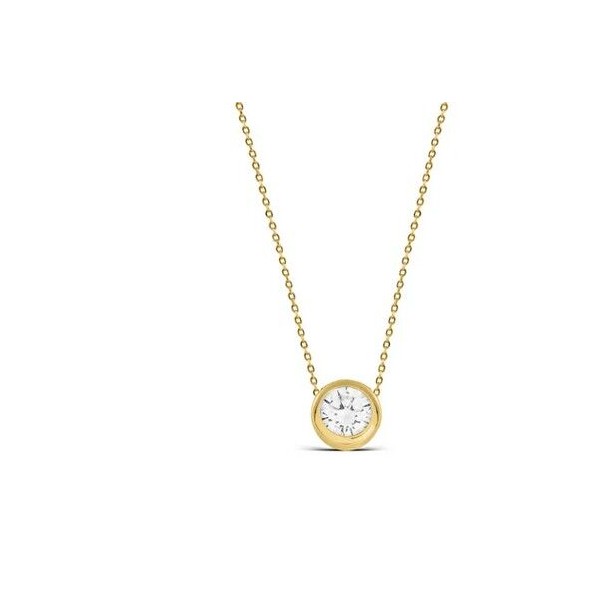 Collar Luxenter Plata Chapada Oro18K. Con Circonita Ref:NH065Y0000