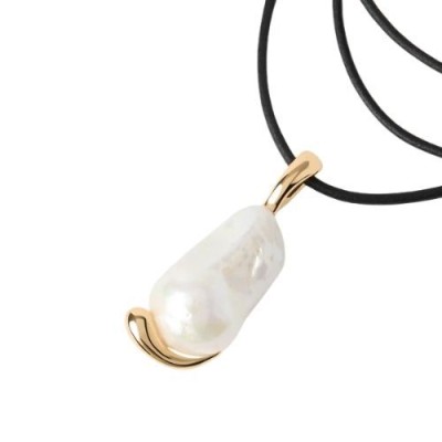 Colgante PDPAOLA La Perla Plata Baño Oro Ref: PE01-113-U