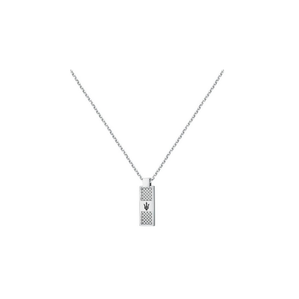 Collar Maserati Iconic Hombre Acero  Plateado Ref.JM423AVD20
