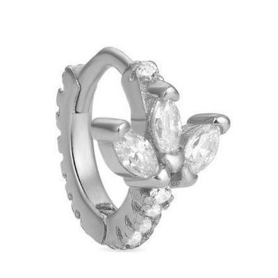 Piercing Luxenter Netwi Plata De Ley 925 con Circonita Brillante Acabado En Rodio Ref: PIR2120000