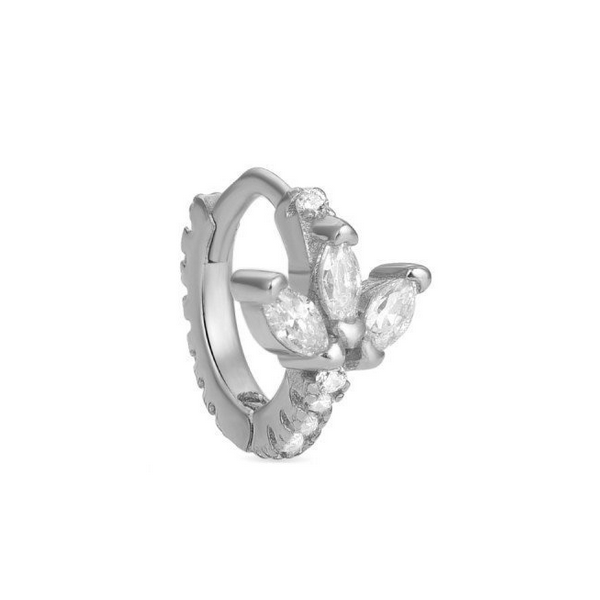 Piercing Luxenter Netwi Plata De Ley 925 con Circonita Brillante Acabado En Rodio Ref: PIR2120000