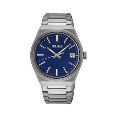 Reloj Seiko Caballero Neo Classic Esfera Azul Cristal Zafiro 44,5mm Ref:SUR555P1