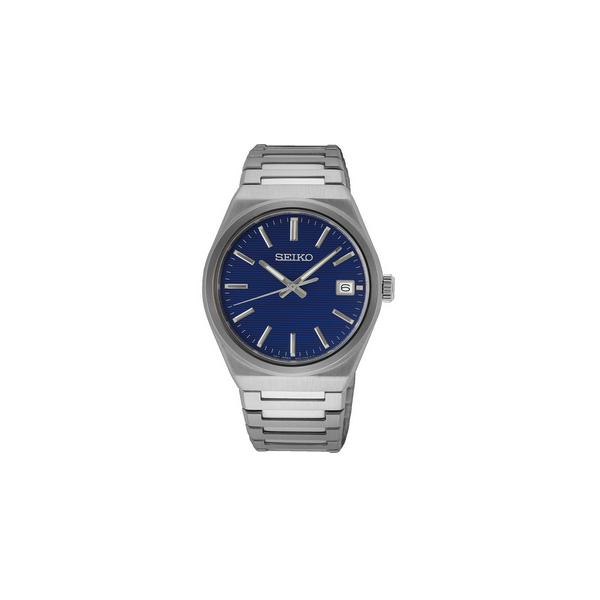 Reloj Seiko Caballero Neo Classic Esfera Azul Cristal Zafiro 44,5mm Ref:SUR555P1