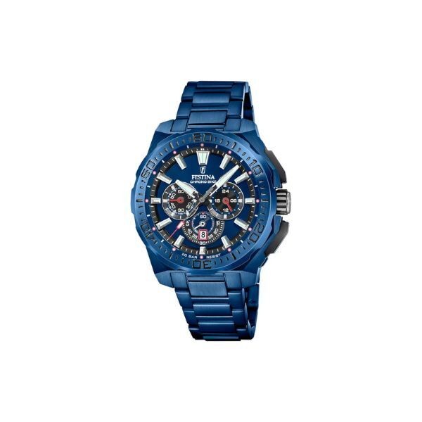 Reloj Festina Caballero Acero iP Azul Chrono Bike Special Edition Ref: F20729/1