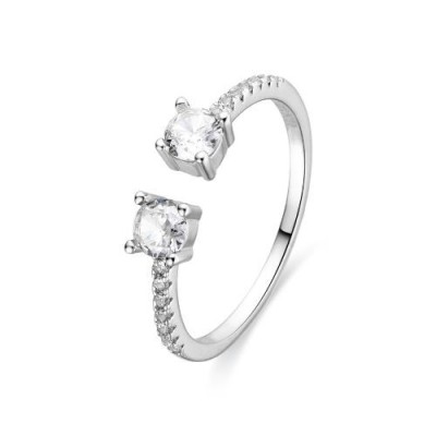 Anillo de Plata de Ley 925 y Circonita Brillante acabado en rodio – Kaio Luxenter Ref. Z20740000