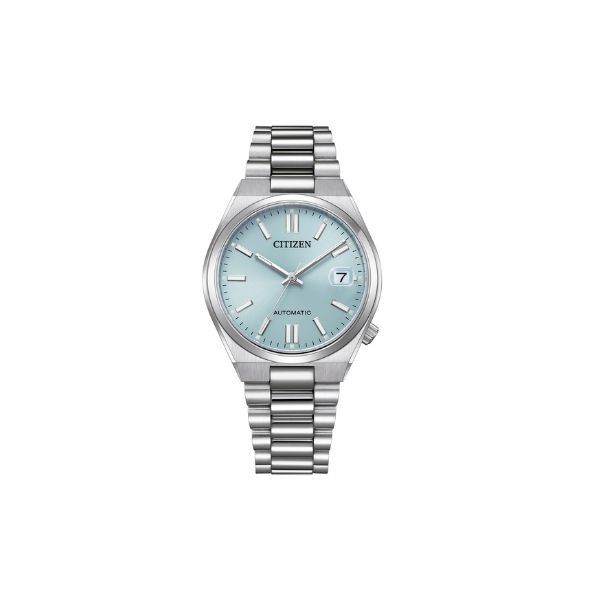 Reloj Citizen Unisex Tsuyosa Colección Mecánico Acero Esfera Azul 37mm Ref: NJ0200-50L