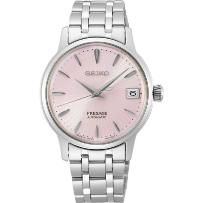 Reloj Seiko Mujer Presage Cocktail Time Cosmopolitan Automático Acero Calendario 34mm Ref: SRP839J1