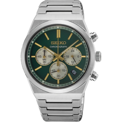 Reloj Seiko Caballero Conceptual Cronógrafo Acero Con Calendario Cristal Zafiro 40mm Ref: SSB461P1