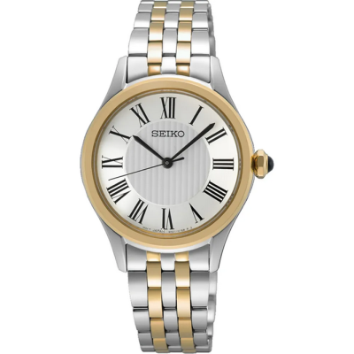 Reloj Seiko Mujer Neo Classic Acero/IP Dorado Cristal Zafiro 29,6mm Ref: SUR612P1