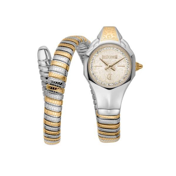 Reloj Just Cavalli Mujer Fiore Two Tones Yellow Gold Champagne Ref: JC1L354M0055