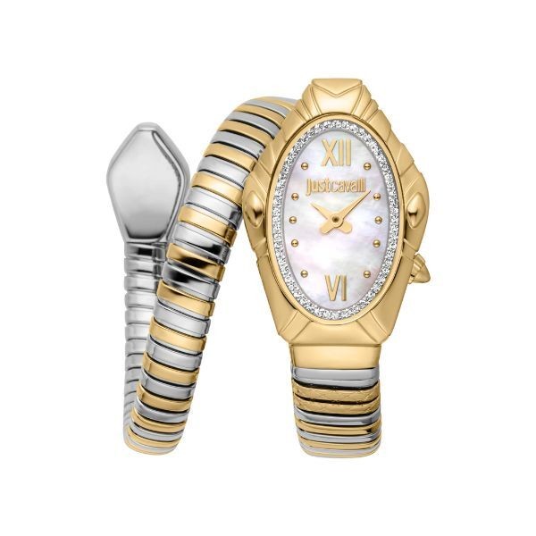 Reloj Just Cavalli Mujer Lirica Two Tones Yellow Gold MOP Ref: JC1L357M0055