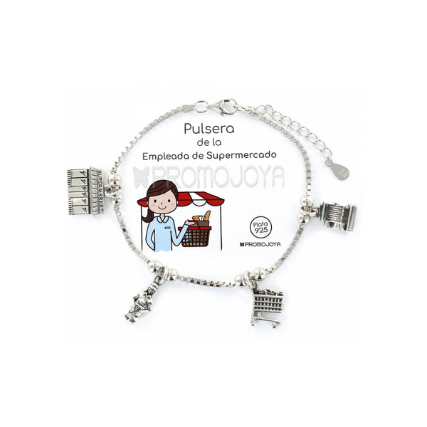Pulsera Eres Lo Más Supermercado Cadena Veneciana Rodiada Con Colgantes Ref: 9107440