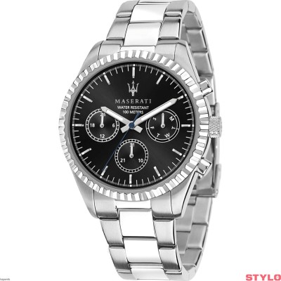 MASERATI R8853100023 COMPETIZIONE 43MM MULT. BLACK DIAL BR SS