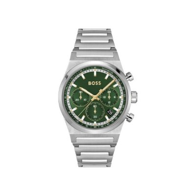 Reloj Boss Caballero Candor Acero Esfera Verde Cronógrafo 41mm Ref: 1514220
