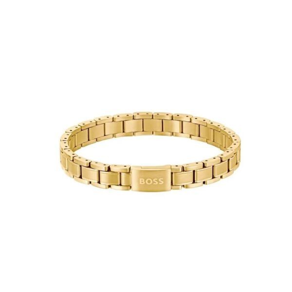 Pulsera Boss Caballero Metal Links Essential Acero Ip Dorado Ref: 1580711