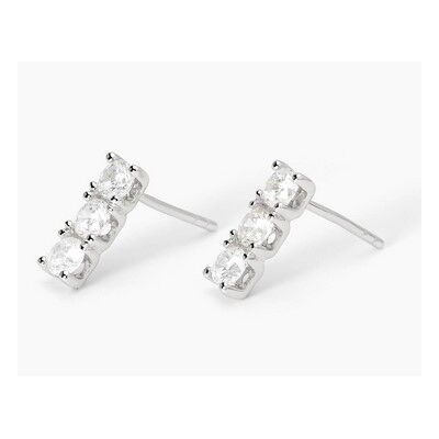 Pendientes Mabina Mujer Trilogy Plata Con Circonitas Blancas Ref: 563713