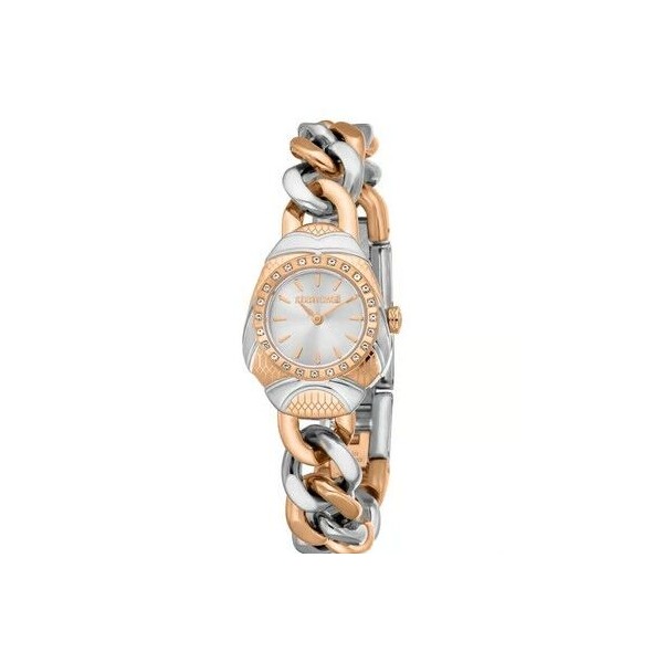 Reloj Roberto Cavalli Mujer Riviera Bicolor Acero/Acero Ip Rosé 25mm Ref: RC5L093M0065