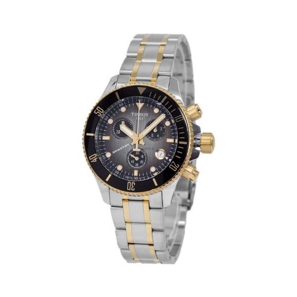 Reloj Tissot Caballero Seastar 1000 Bicolor Acero/Acero Ip Dorado 38mm Ref. T120.217.22.061.00
