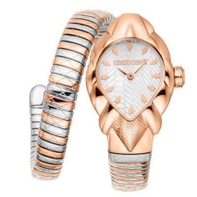 Reloj De Pulsera Roberto Cavalli Mujer Bicolor Acero/Acero Ip Rosado 24,5mm Ref: RC5L110M0085