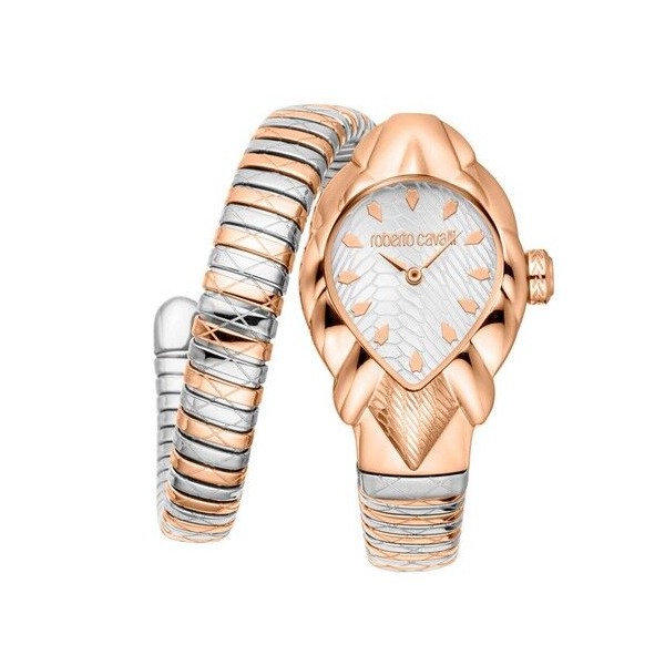 Reloj De Pulsera Roberto Cavalli Mujer Bicolor Acero/Acero Ip Rosado 24,5mm Ref: RC5L110M0085
