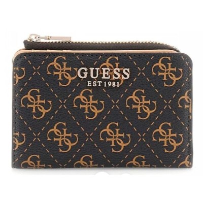 Cartera Guess Mujer Laurel Slg Medium Zip Around  Ref: QE8500156 BROWN LOGO