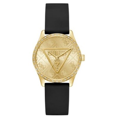 Reloj Guess Roxy Mujer Silicona Negra Acero Dorado 36mm Ref: GW0942L2
