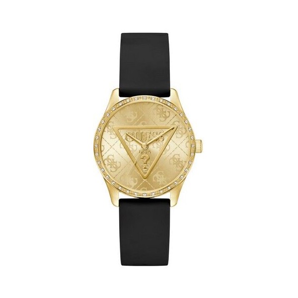 Reloj Guess Roxy Mujer Silicona Negra Acero Dorado 36mm Ref: GW0942L2