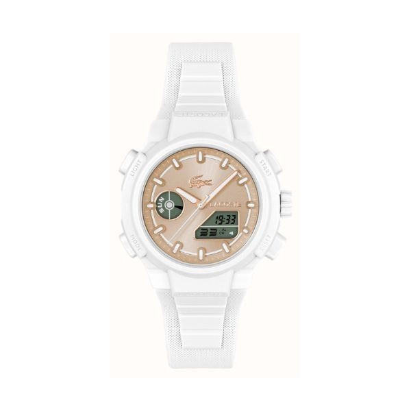 Reloj Lacoste LC33 Mujer Silicona Blanco 40mm Ref: 2001430