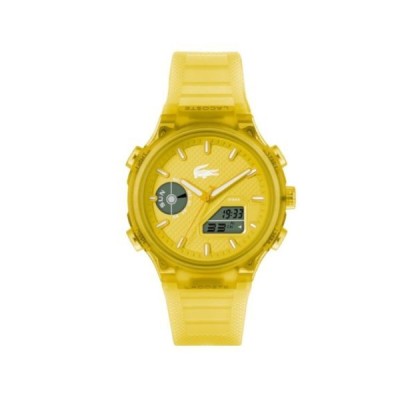 Reloj Lacoste LC33 Caballero Silicona Amarillo 45mm Ref: 2011430