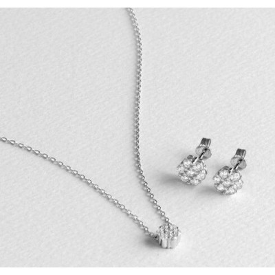 Conjunto Luxenter Pendientes Y Colgante Plata 925 Ref.SETWEB3000