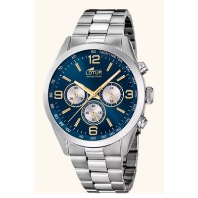 Reloj Lotus Minimalist Caballero Chrono Esfera Azul 43mm Ref: 18152/G