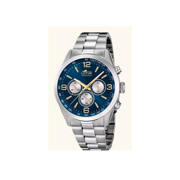 Reloj Lotus Minimalist Caballero Chrono Esfera Azul 43mm Ref: 18152/G