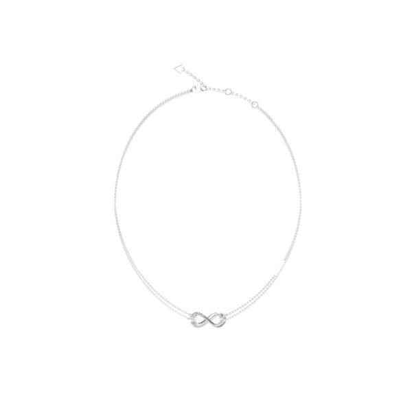 Collar Guess Mujer Amore Infinito Acero Con Circonitas Ref: JUBN05049JWRHT/U