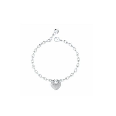 Pulsera Guess Mujer Crazy In Love Corazón Acero Con Circonitas Ref: JUBB05214JWRHS